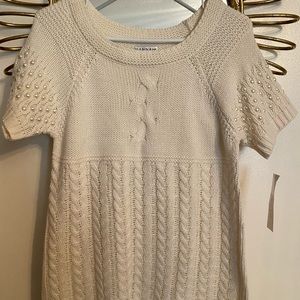 Ivory short sleeve sweater